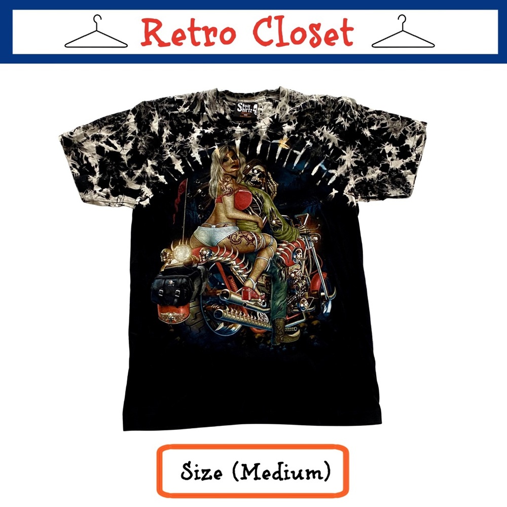 Skull Shirtz Studded & Pierced T-Shirt